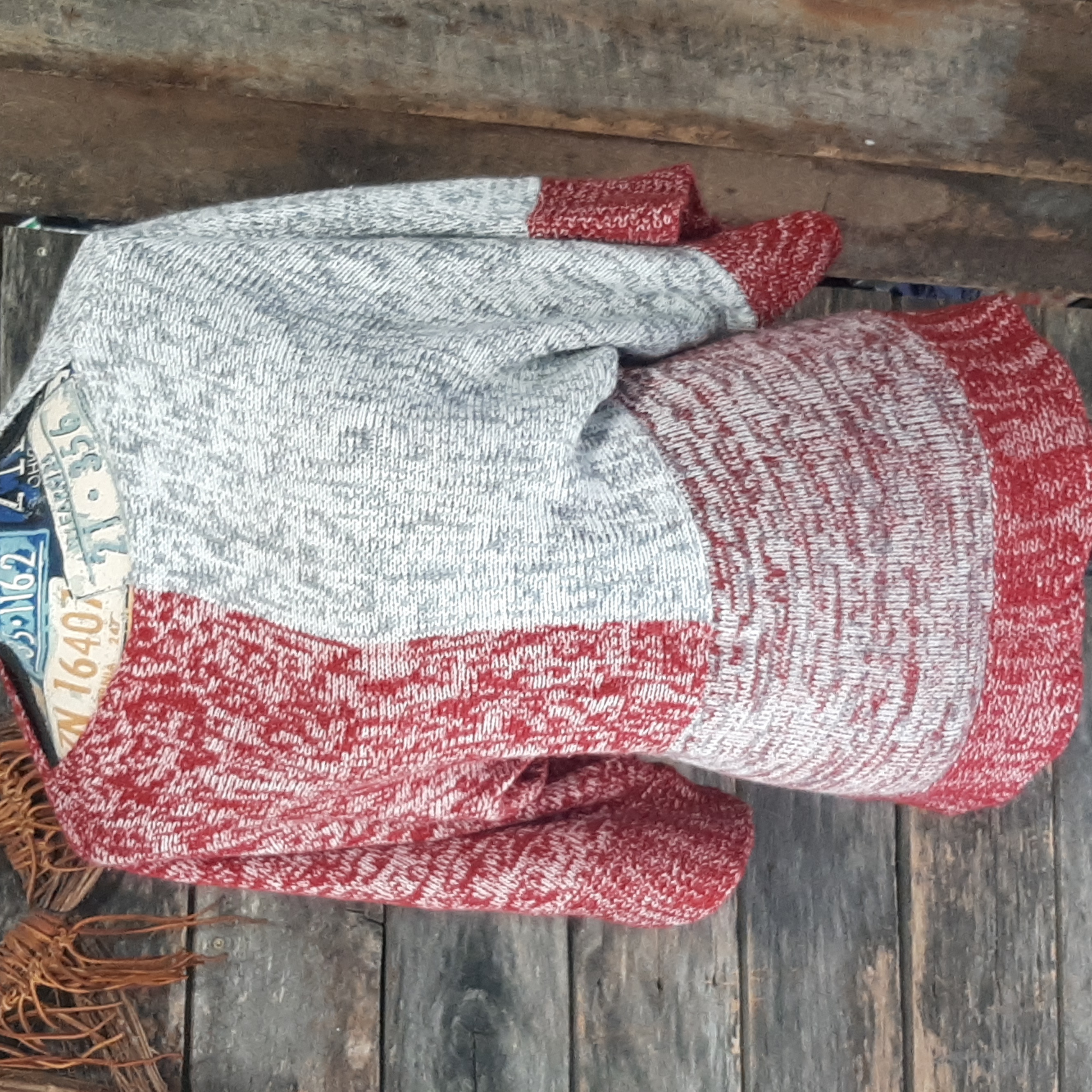 Batwing Patch Work Sweater